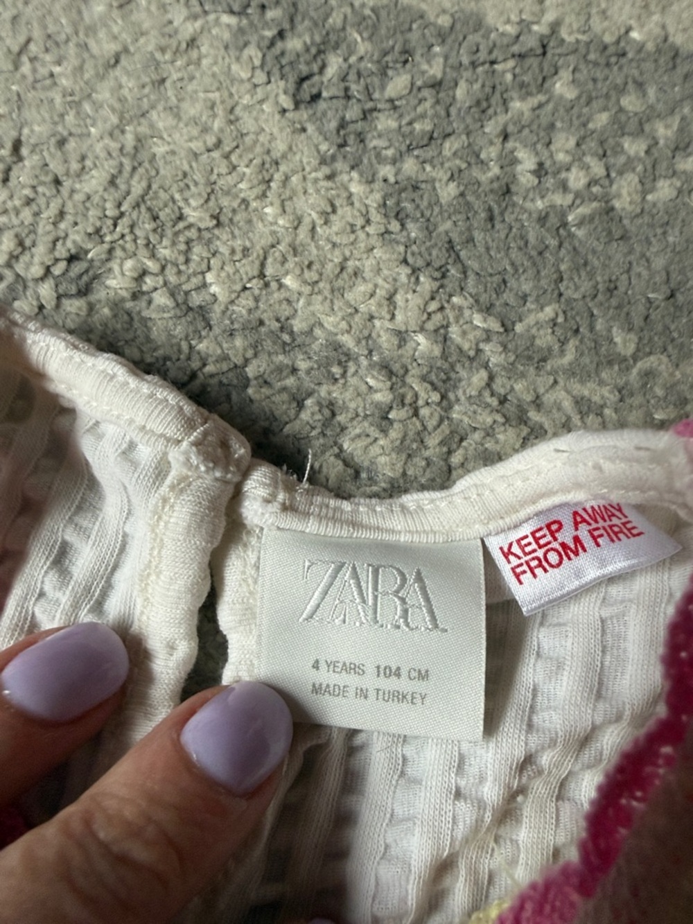 ZARA White Dress with Floral Knit Top - Picture 7 of 8